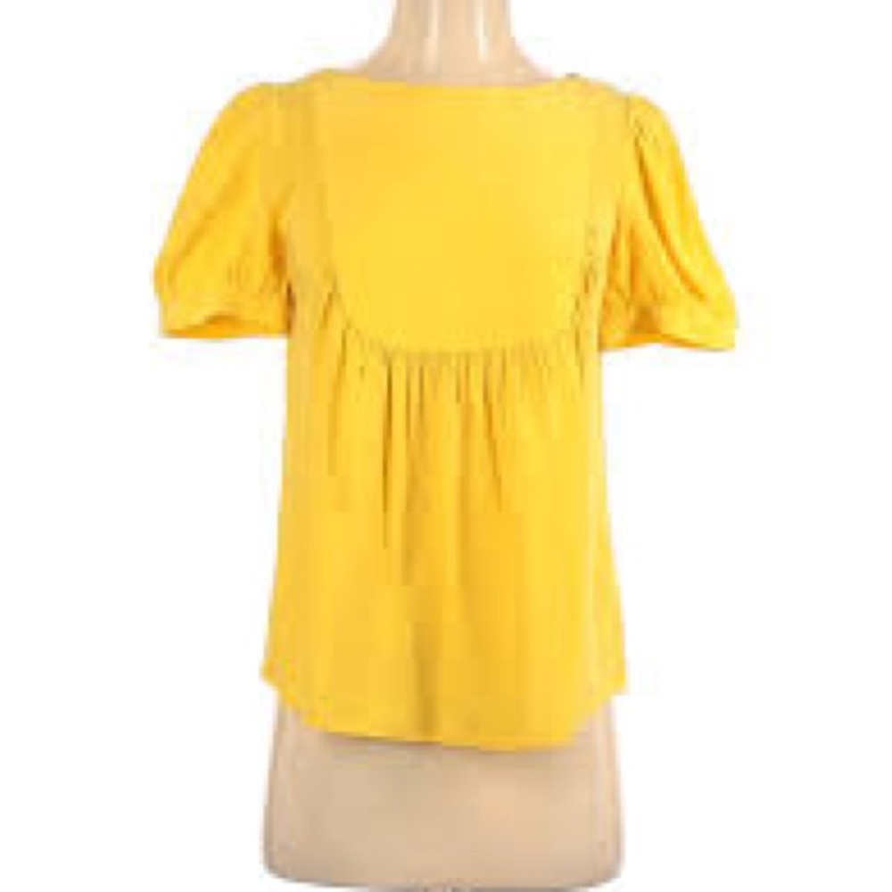 NWT Loeffler Randall top yellow